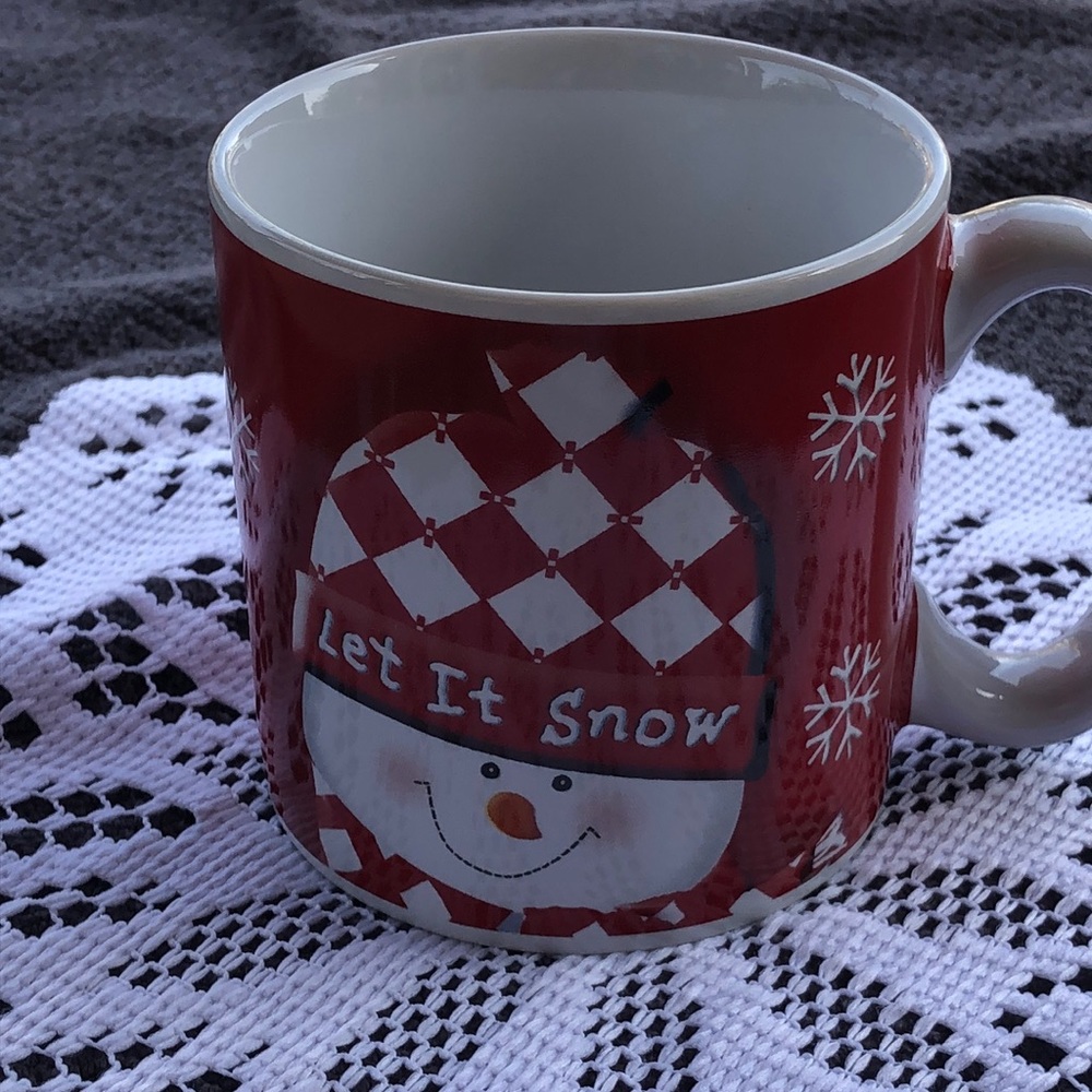 Fib‎ Burton & Burton coffee mug. “Let it snow”. NWOT.
